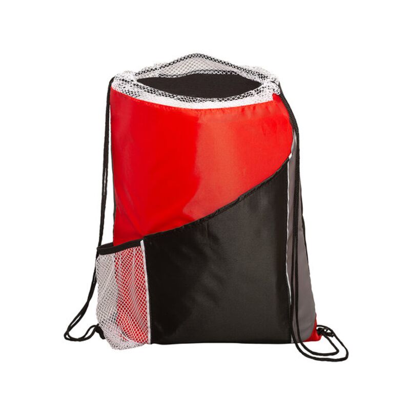 Sprint Angled Drawstring Sports Bag With Pockets Thumbnail