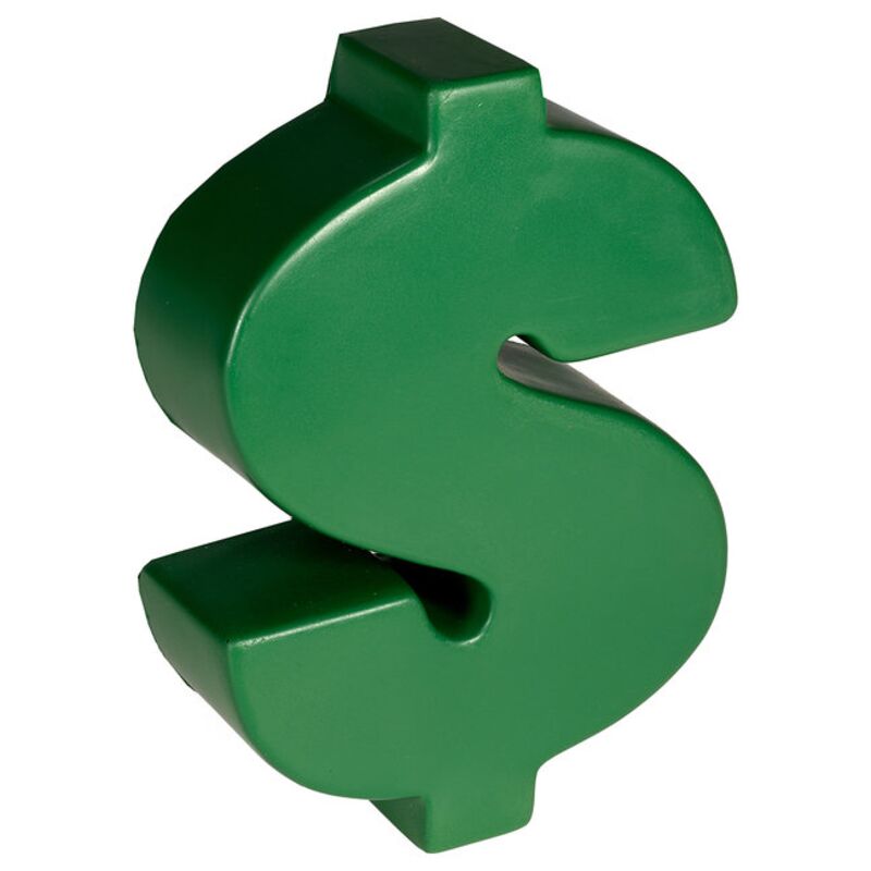 Dollar Money Sign Shape Stress Ball Thumbnail