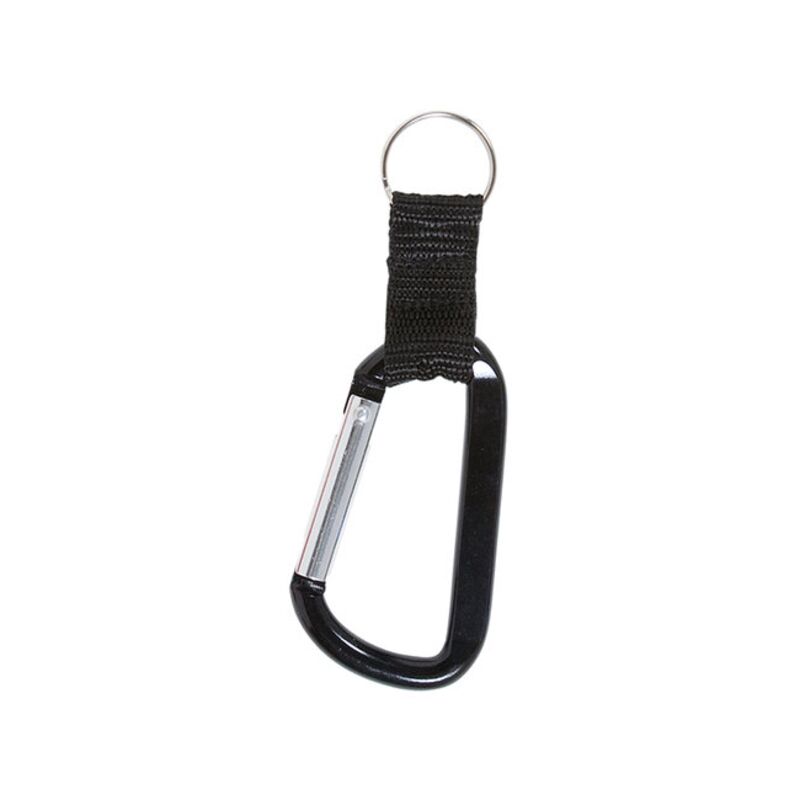Carabiner With Strap And Split Ring Keychain Thumbnail