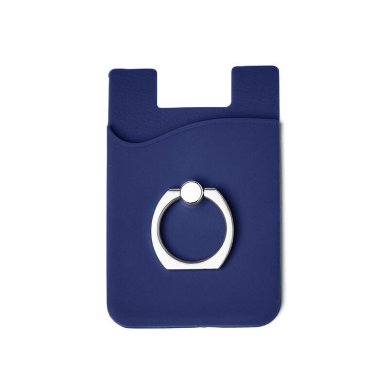 Silicone Card Holder with Metal Ring Phone Stand Thumbnail