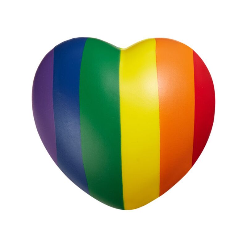 b.free Rainbow Pride Heart Shape Stress Ball Thumbnail