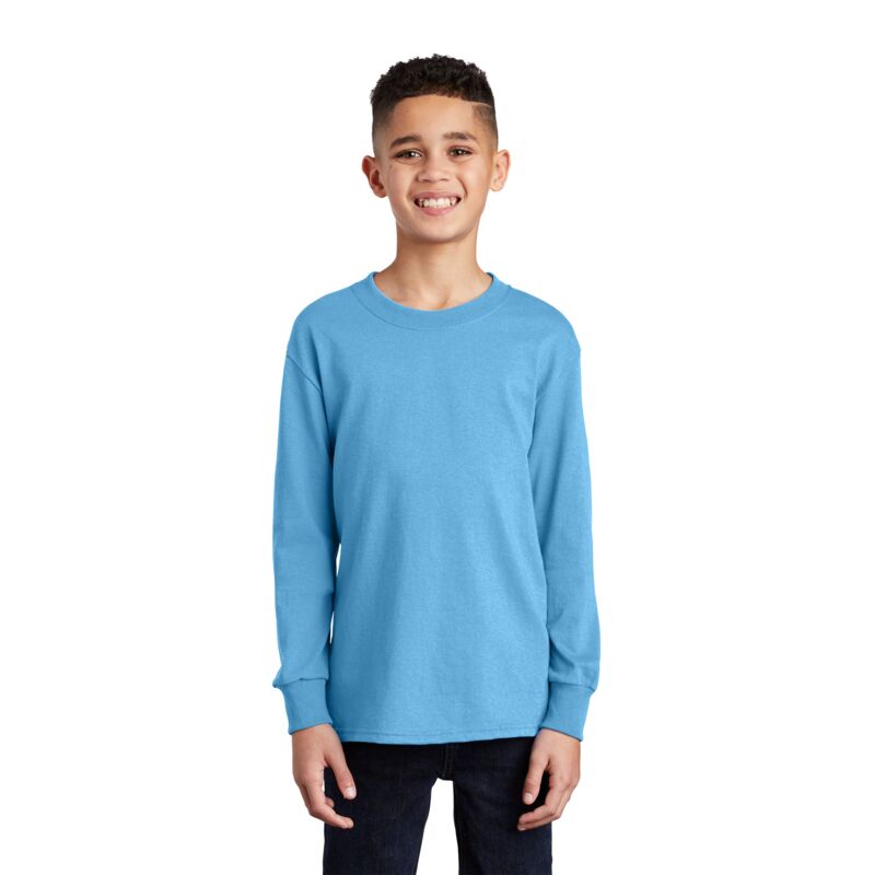 Youth 5.4oz Cotton Long Sleeve T-Shirt Thumbnail