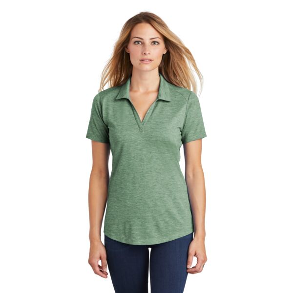 Ladies PosiCharge ® Tri Blend Wicking Polo Thumbnail