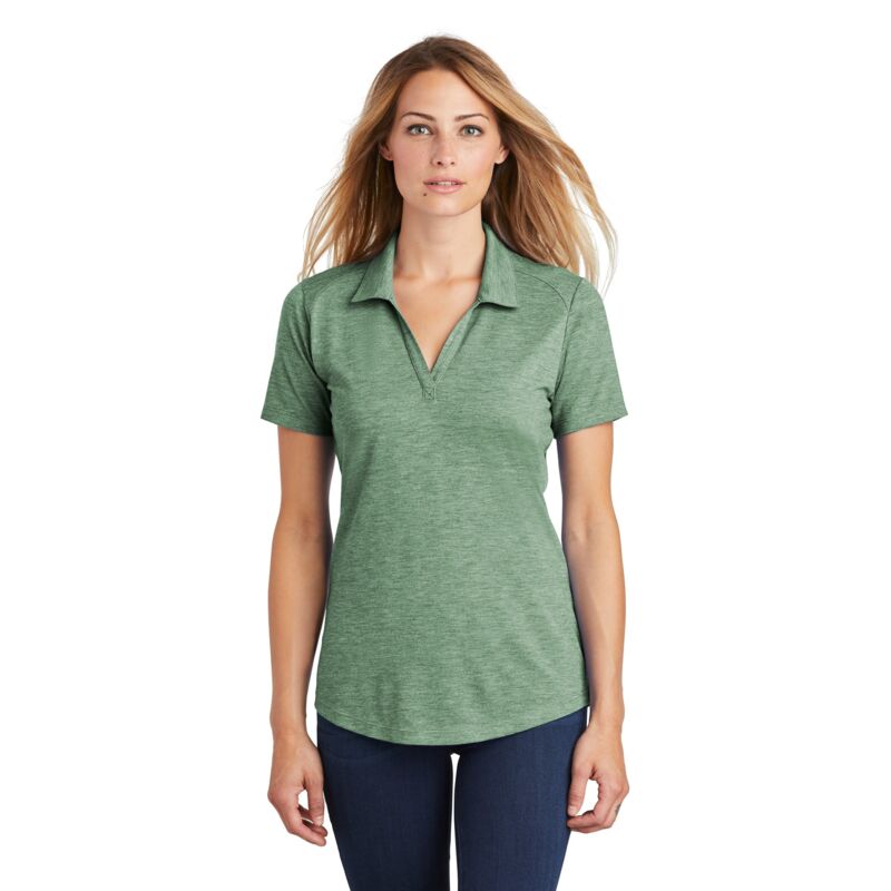Ladies PosiCharge ® Tri Blend Wicking Polo Thumbnail