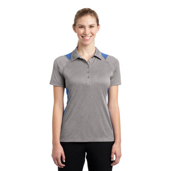 Ladies Heather Colorblock Contender  Polo Thumbnail
