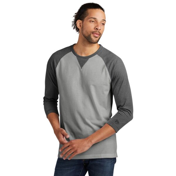 ® Sueded Cotton Blend 3/4 Sleeve Baseball Raglan Tee Thumbnail