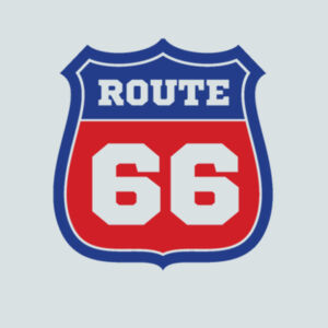 Route 66 - Ladies Favorite 50/50 Blend V Neck Design