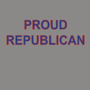 Proud Republican  - Ladies Favorite 50/50 Blend V Neck Design