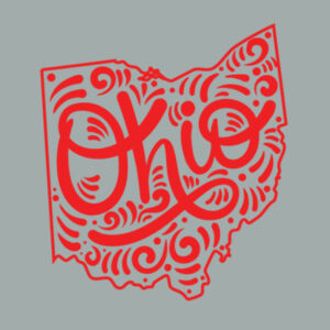 Ohio (Red) - Ladies Fan Favorite Cotton T Design