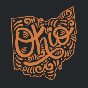 Ohio (Rust) - Ladies Favorite 50/50 Blend V Neck Design