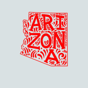Arizona (Red) - Youth Favorite 50/50 Blend T-Shirt Design