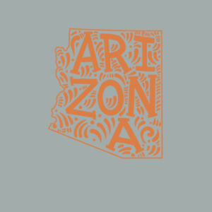 Arizona (Rust) - Ladies Fan Favorite Cotton T Design