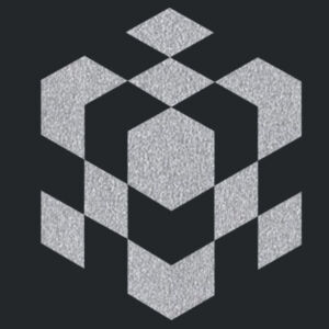 3D Cube (Metallic Silver) - Unisex Favorite 50/50 Blend T-Shirt Design