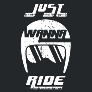 Just Wanna Ride (White) - Ladies Fan Favorite Cotton T Design