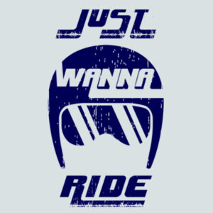 Just Wanna Ride (Navy) - Ladies Fan Favorite Cotton T Design