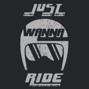 Just Wanna Ride (Light Grey) - Ladies Fan Favorite Cotton T Design