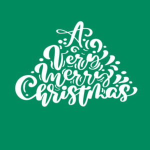 A Very Merry Christmas (White) - Unisex Favorite 50/50 Blend T-Shirt Design