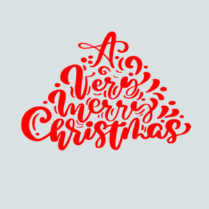 A Very Merry Christmas (Red) - Ladies Fan Favorite Cotton T Design