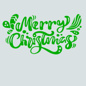 Merry Christmas 2 (Green) - Ladies Fan Favorite Cotton T Design