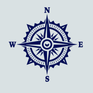 Nautical Sign (Navy) - Ladies Favorite 50/50 Blend V Neck Design