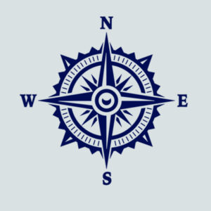 Nautical Sign (Navy) - Ladies Fan Favorite Cotton T Design