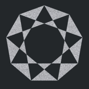 Octagon (Metallic Silver) - Unisex Favorite 50/50 Blend T-Shirt Design