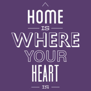Home Is Where Your Heart Is (White) - Unisex Favorite 50/50 Blend T-Shirt Design