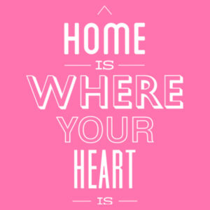 Home Is Where Your Heart Is (White) - Ladies Favorite 50/50 Blend V Neck Design