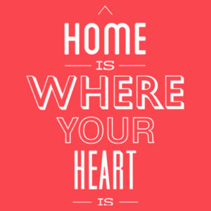 Home Is Where Your Heart Is (White) - Youth Favorite 50/50 Blend T-Shirt Design