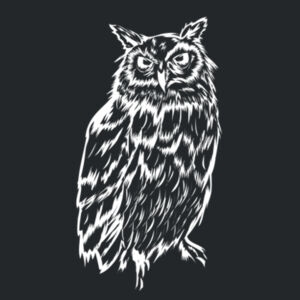 Night Owl (White) - Youth Favorite 50/50 Blend T-Shirt Design