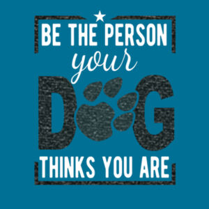 Be the Person Your Dog Thinks You Are (White and Metallic Black) - Copy of Adult Fan Favorite Hooded Sweatshirt Design