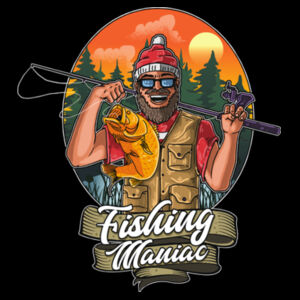 Fishing Maniac - Women's Premium Cotton T-Shirt Design