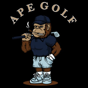 Ape Golf - Women's Premium Cotton T-Shirt Design
