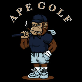 Ape Golf - Women's Premium Cotton T-Shirt Design