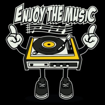 Enjoy The Music - Unisex Premium Fleece Crew Sweatshirt Design