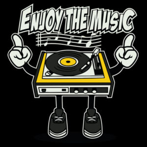 Enjoy The Music - Unisex Premium Cotton T-Shirt Design