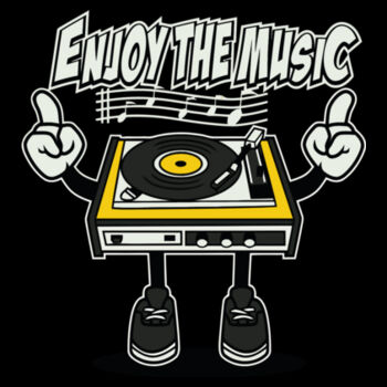 Enjoy The Music - Unisex Premium Cotton T-Shirt Design