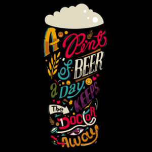Pint Of Beer - Women's Premium Cotton T-Shirt Design
