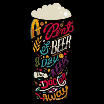 Pint Of Beer - Women's Premium Cotton T-Shirt Design