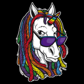 Hippie Unicorn - Unisex Premium Cotton Long Sleeve T-Shirt Design