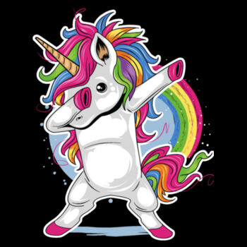 Dabbing Unicorn - Unisex Premium Cotton Long Sleeve T-Shirt Design