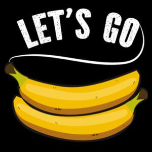 Lets Go Bananas - Unisex Premium Cotton T-Shirt Design