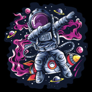 Dabbing Astronaut - Unisex Premium Cotton T-Shirt Design