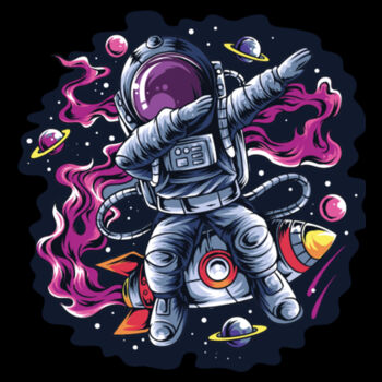 Dabbing Astronaut - Unisex Premium Fleece Hooded Sweatshirt Design