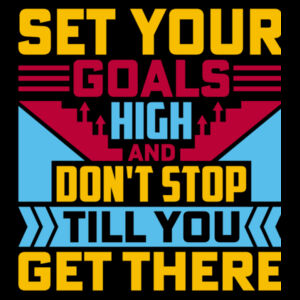Set Goals - Women's Premium Cotton T-Shirt Design