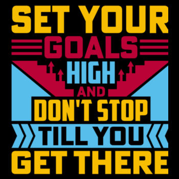 Set Goals - Unisex Premium Cotton T-Shirt Design