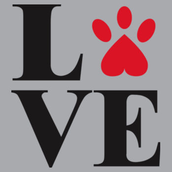 Paw Print Love - Unisex Premium Fleece Crew Sweatshirt Design