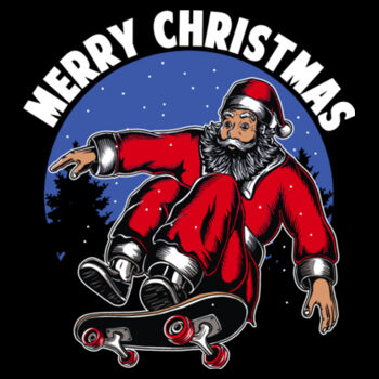 Skateboarding Santa - Women's Premium Cotton T-Shirt Design