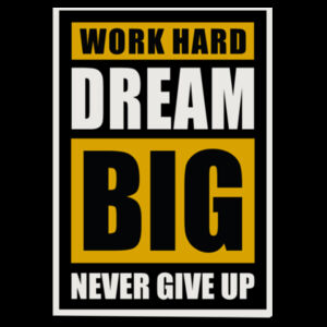 Work Hard - Women's Premium Cotton T-Shirt Design