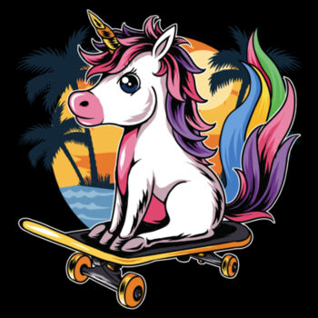 Skateboarding Unicorn - Youth Jersey Short Sleeve Tee Design